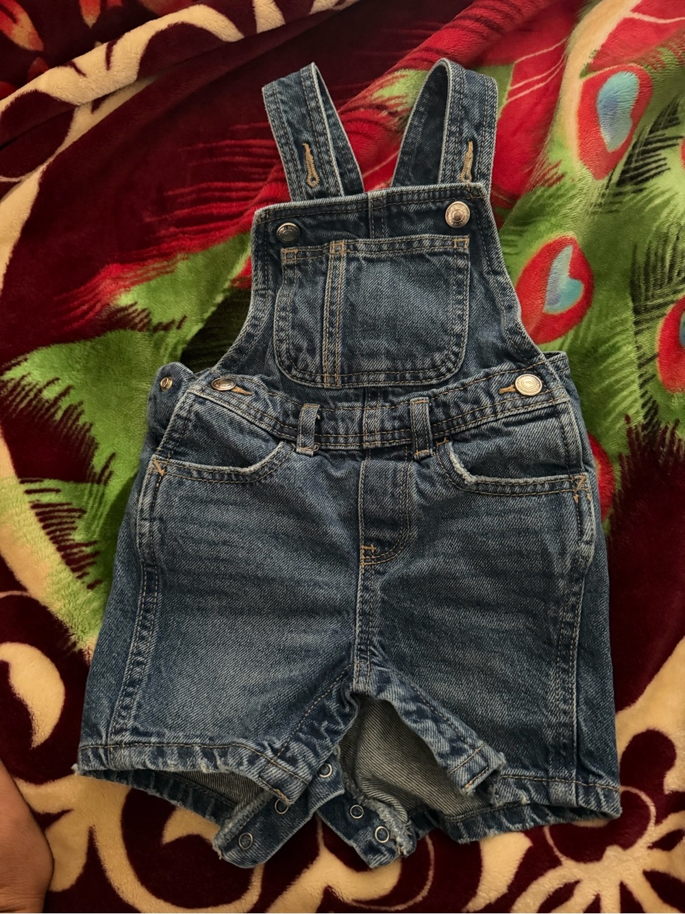 Old Navy Blue Denim Shortalls for Kids
